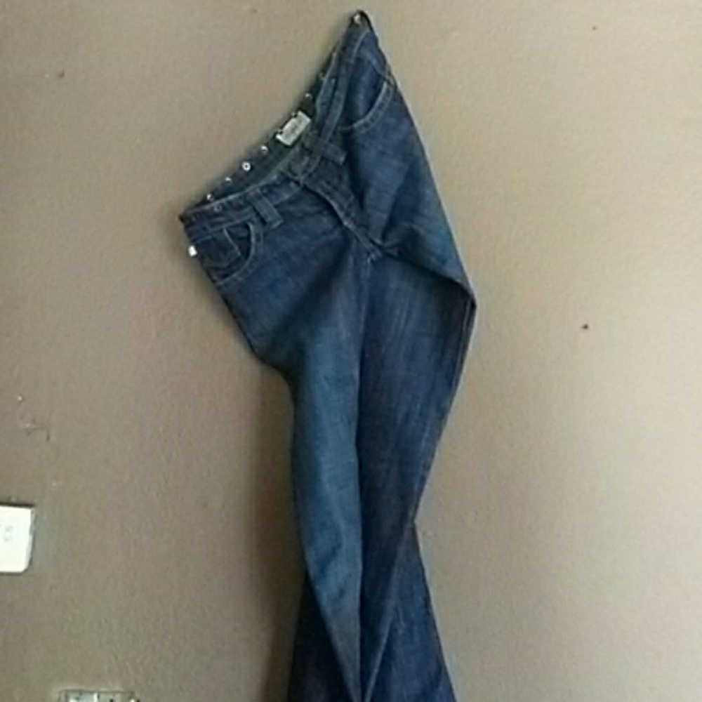 FRANKIE B. EUC SZ 6X34 WIDE LEG JEANS